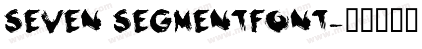 SEVEN SEGMENTFONT字体转换